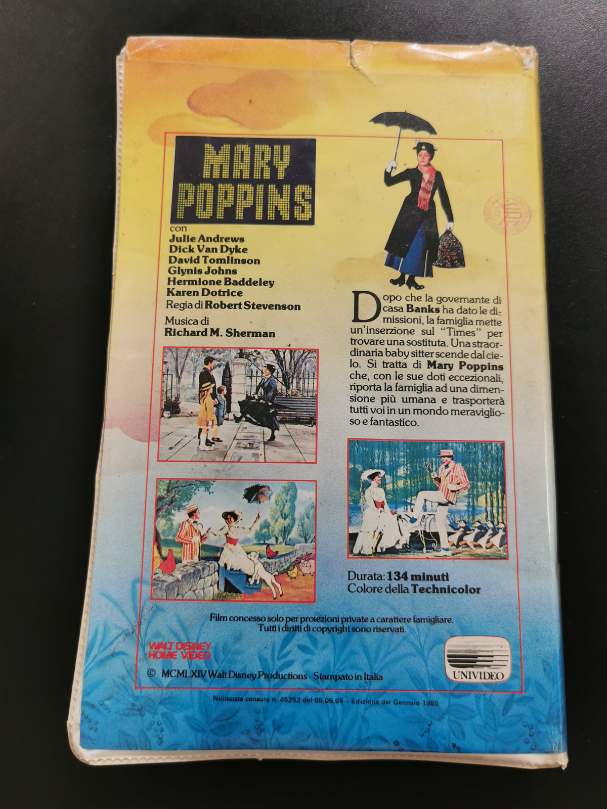 Mary Poppins (VHS) - Prima Edizione