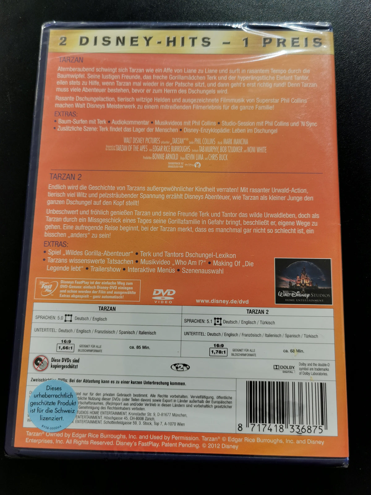 Tarzan + Tarzan 2  (DVD) *Nuovo