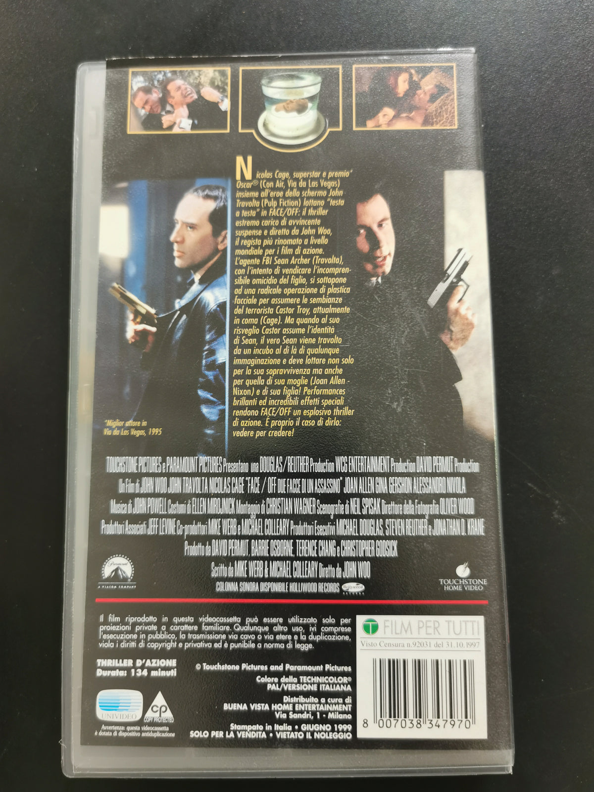Face/Off - Due facce di un assassino (VHS)