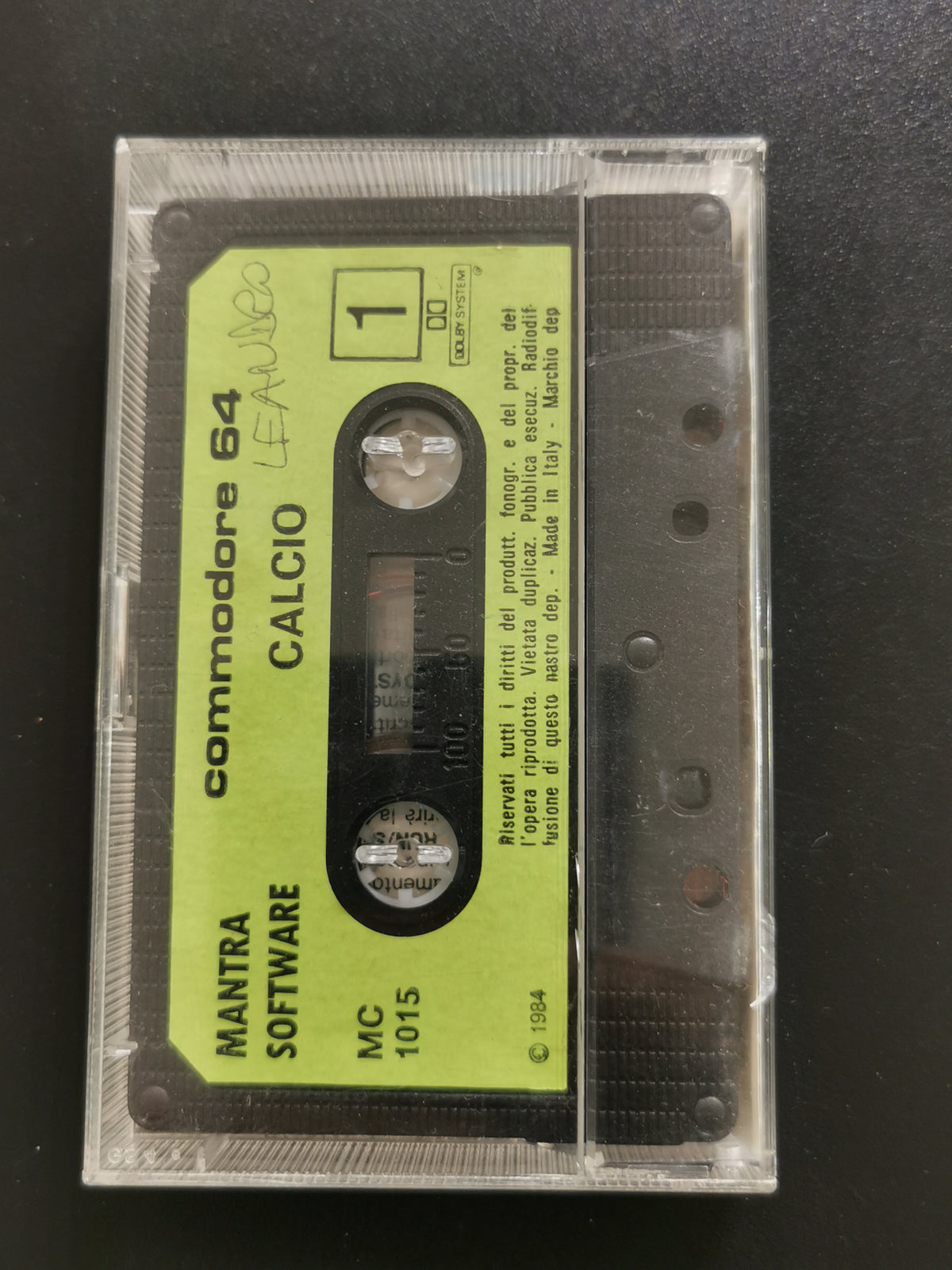 Calcio / Guerra Spaziale (Commodore 64)