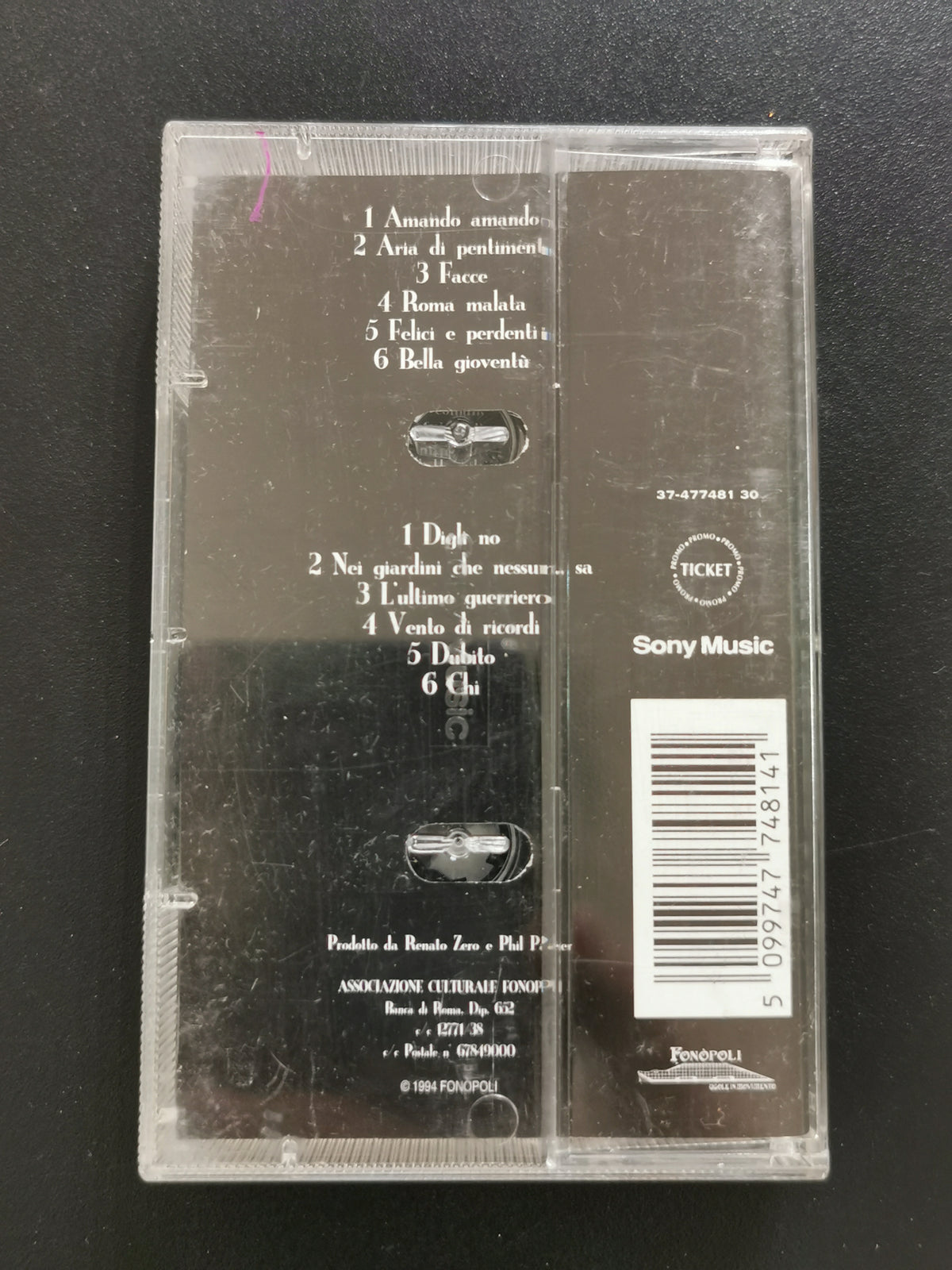 L'imperfetto – Renato Zero (MC)