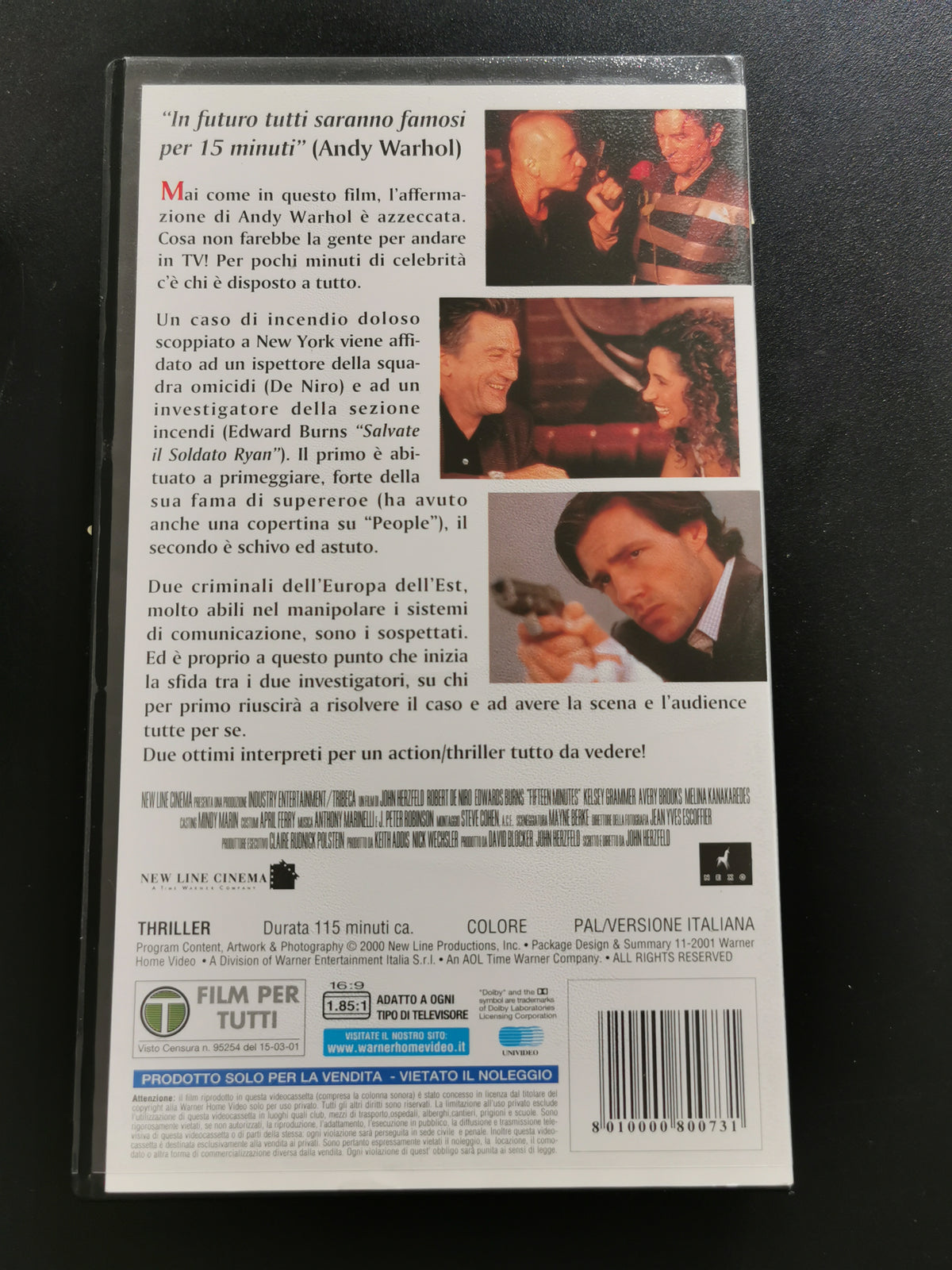 15 Minuti - Follia omicida a New York (VHS)