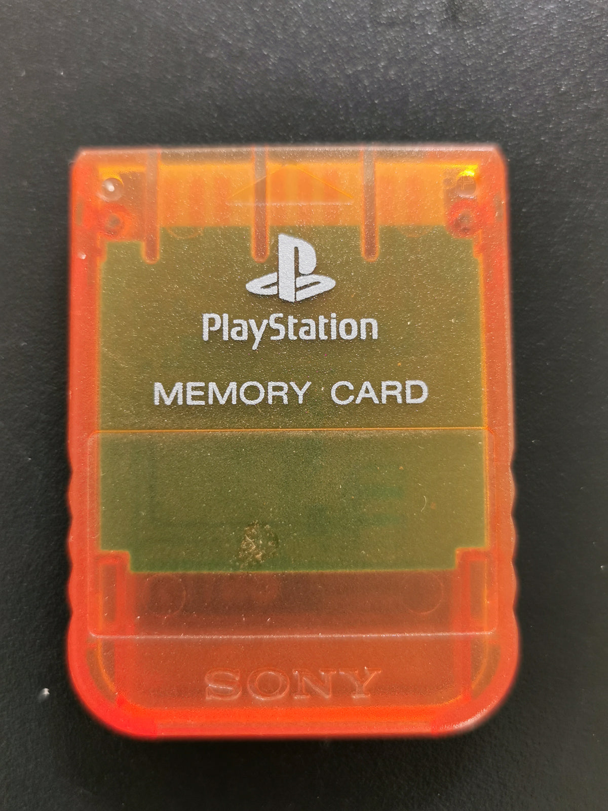 Memory Card Sony PlayStation SCPH-1020 - Arancione Trasparente