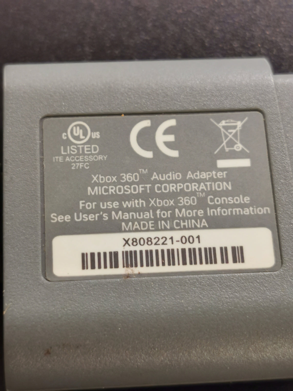 Adattatore Audio Originale Microsoft (Xbox 360)