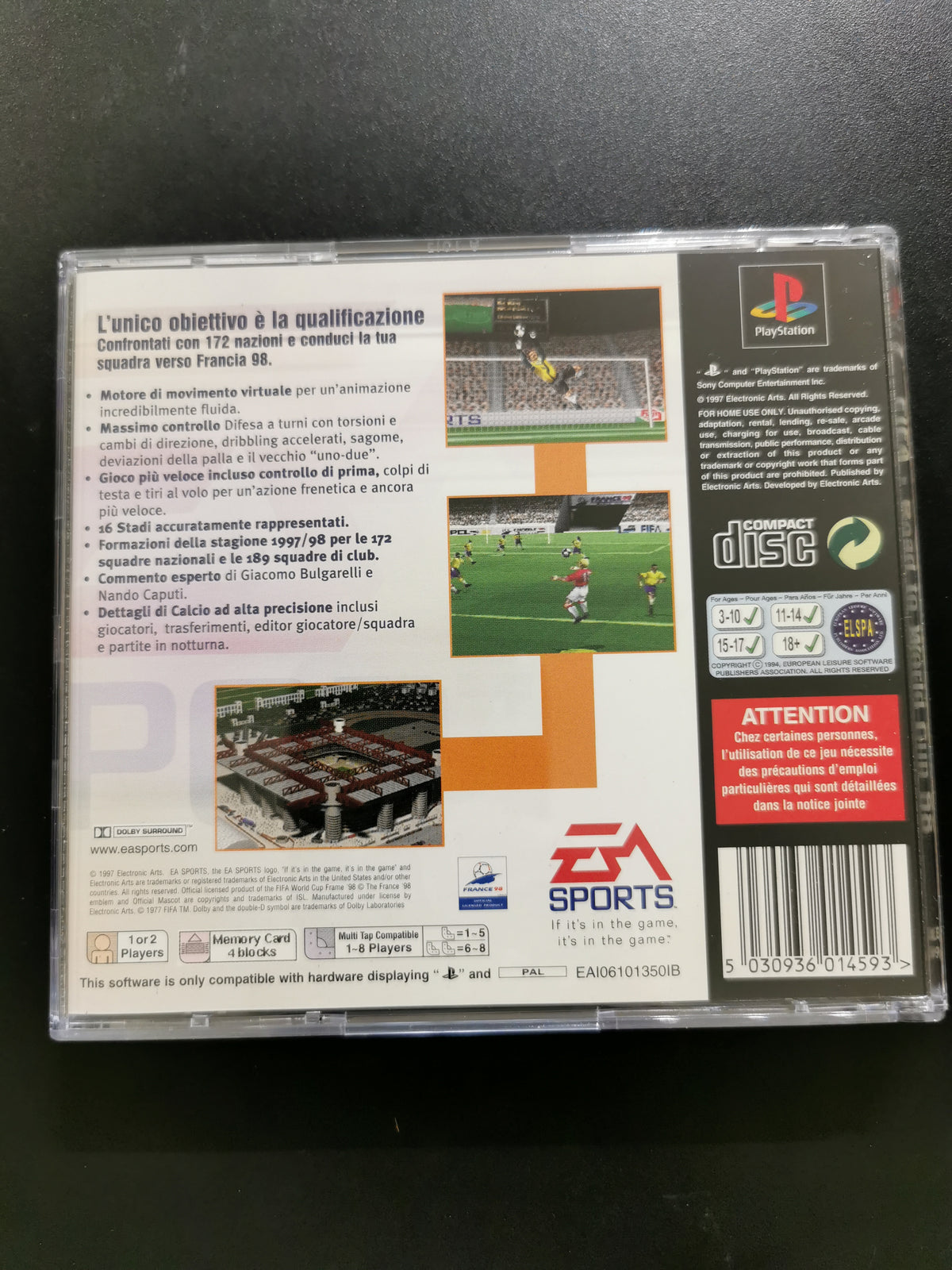 FIFA: Road to World Cup 98 (PS1) – Senza manuale