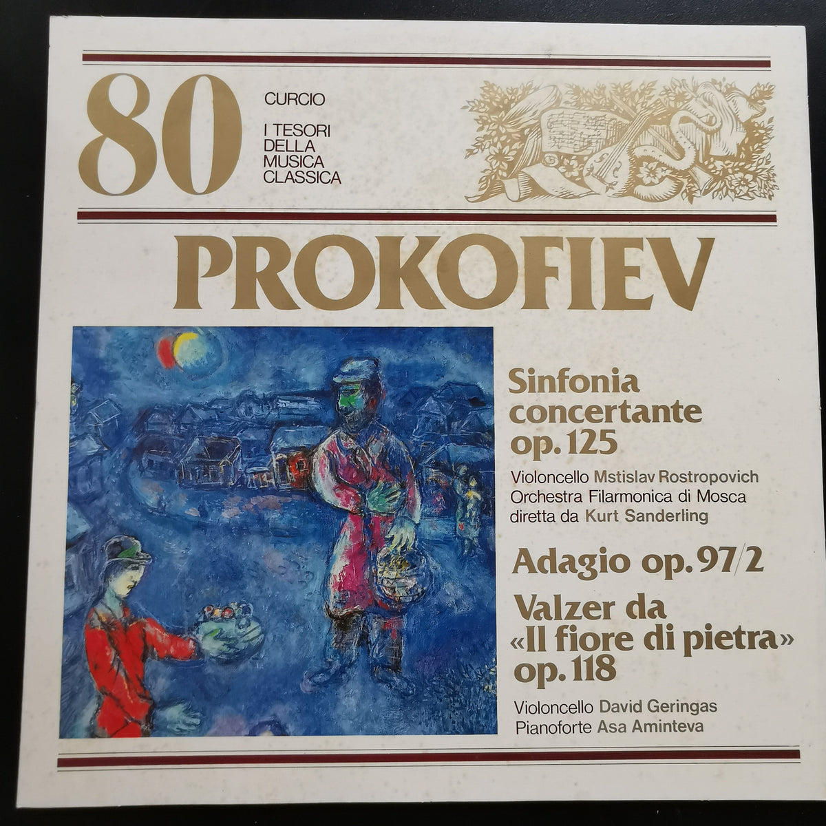 Prokofiev – Sinfonia concertante op. 125 / Adagio op. 97/2 / Valzer da “Il fiore di pietra” op. 118 (LP)