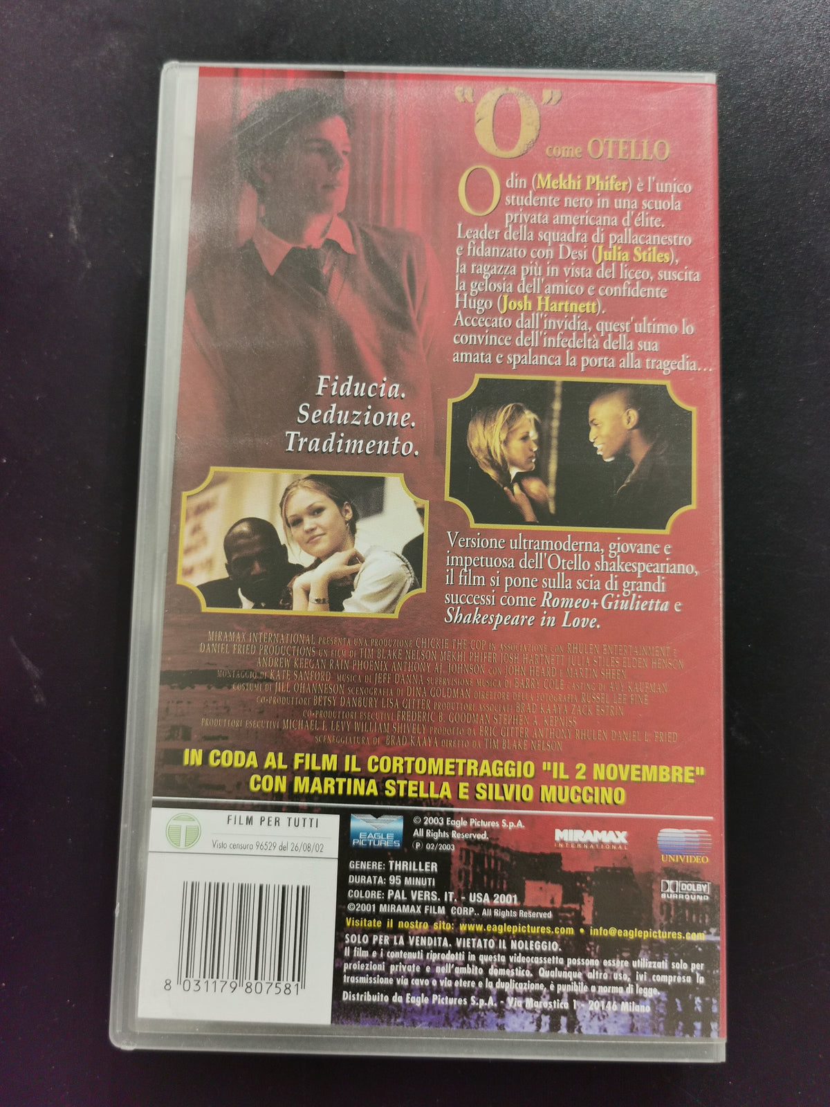 "O" come Otello (VHS)