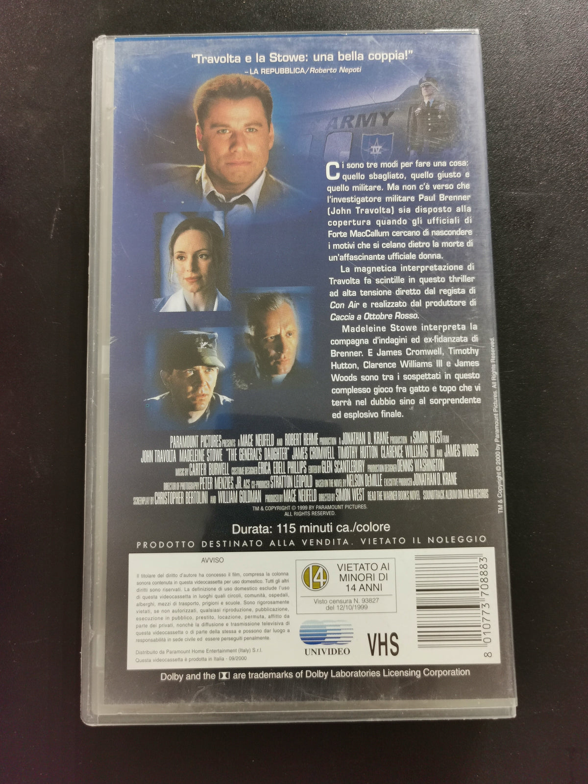 La Figlia del Generale (VHS)