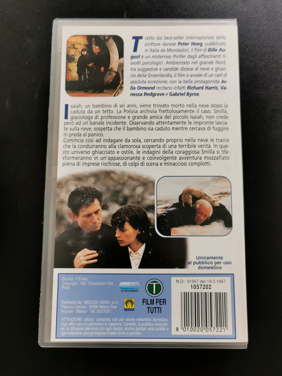 Il senso di Smilla per la neve (VHS)