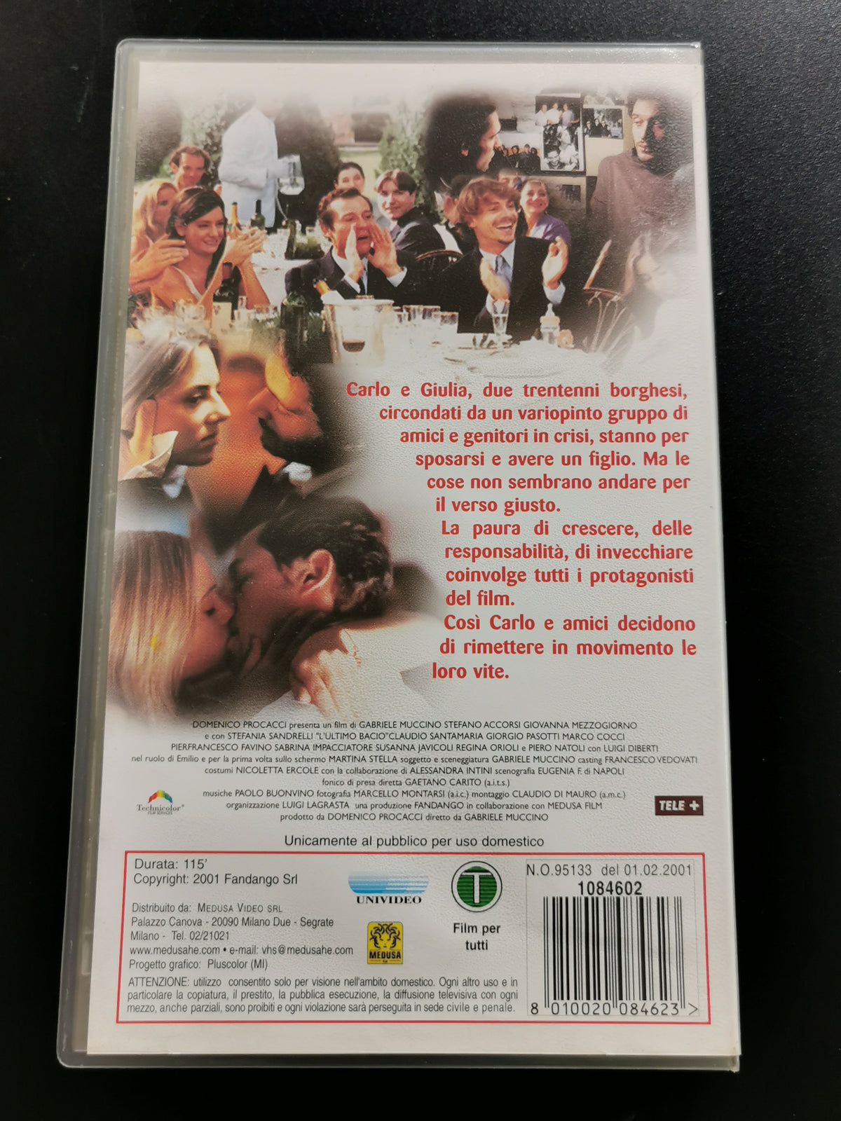 L'ultimo bacio (VHS)