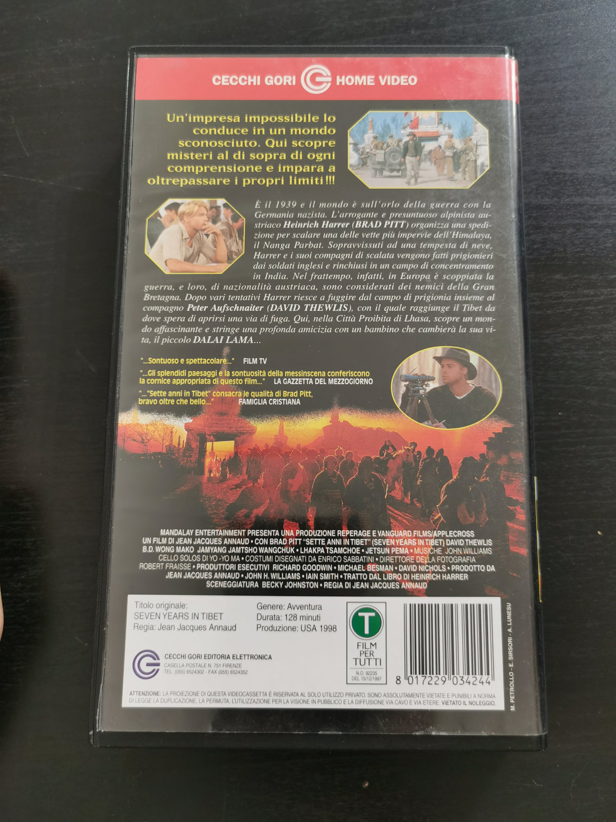 Sette anni in Tibet (VHS)