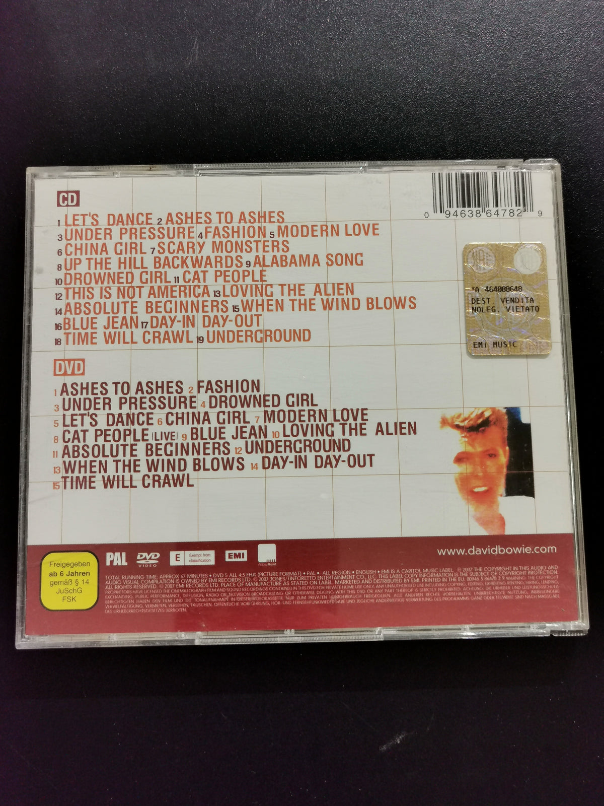 David Bowie – The Best of David Bowie 1980/1987 (CD) + (DVD)