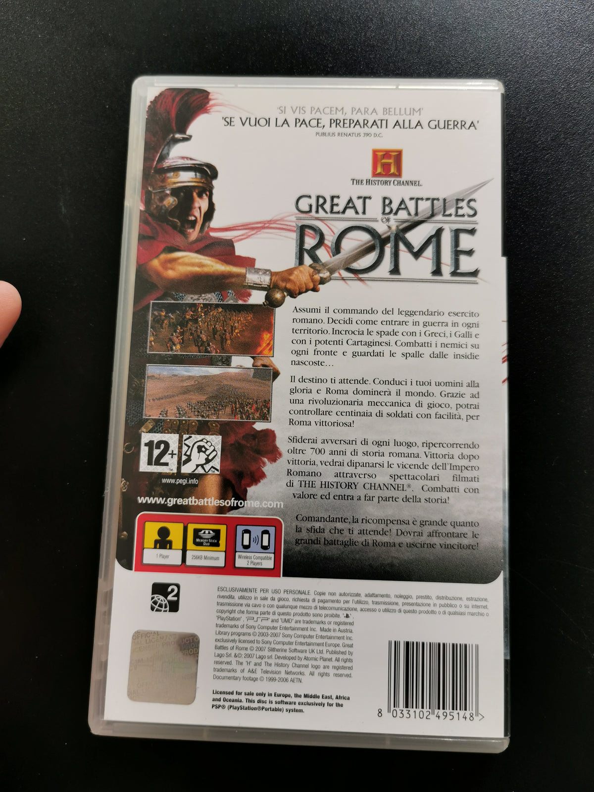 The History Channel: Great Battles of Rome (PSP)