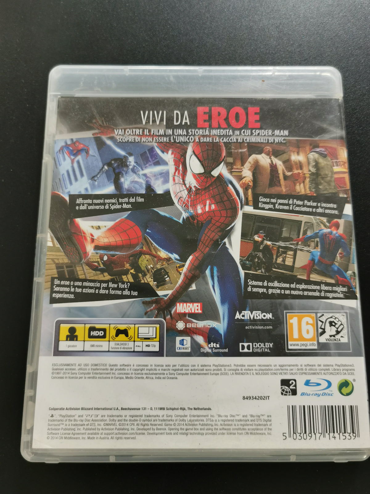 The Amazing Spider-Man 2 (PS3) – Senza manuale