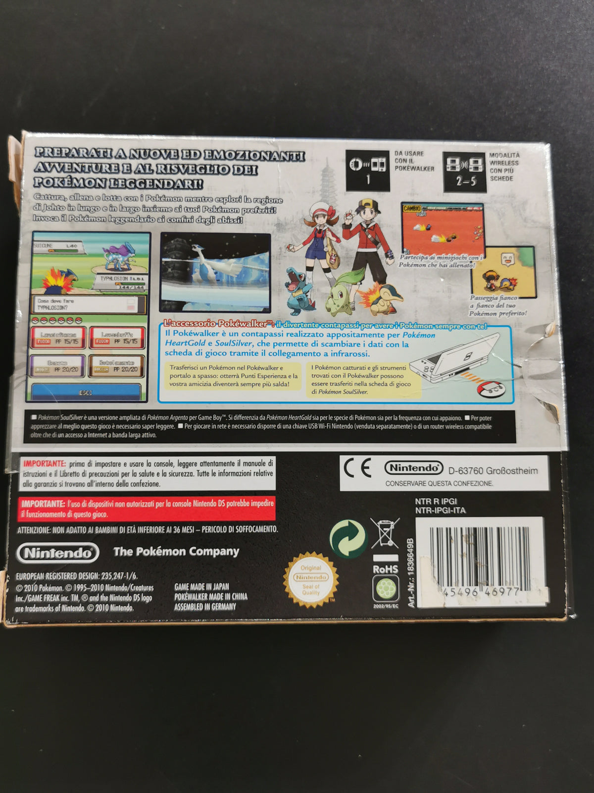 Pokémon Versione Argento SoulSilver + Pokéwalker (DS)