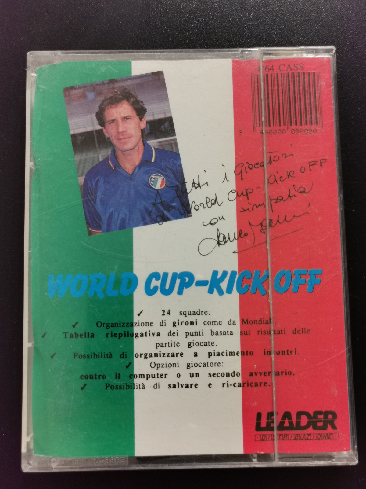 Franco Baresi World Cup - Kick Off (Commodore 64)