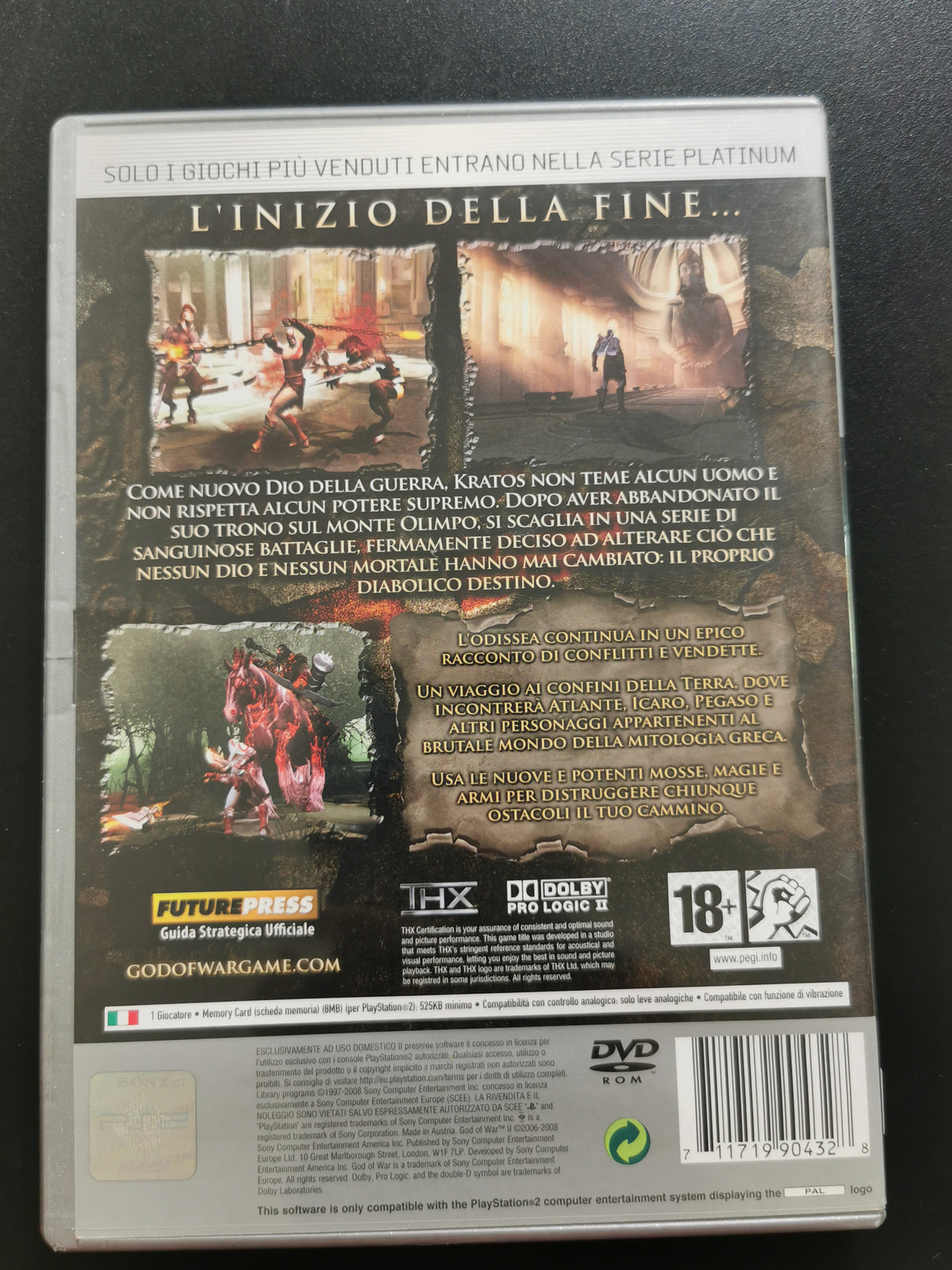 God of War II - Platinum (PS2) – Senza manuale