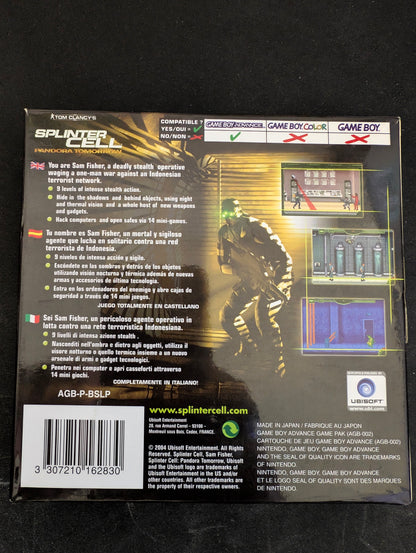 Splinter Cell Pandora Tomorrow (GBA)