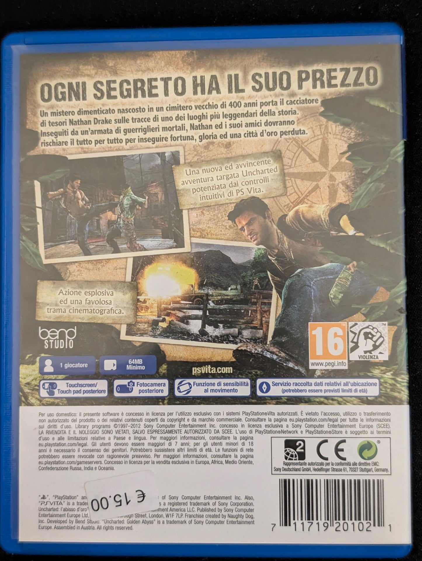 Uncharted: L'Abisso D'Oro (Ps Vita)