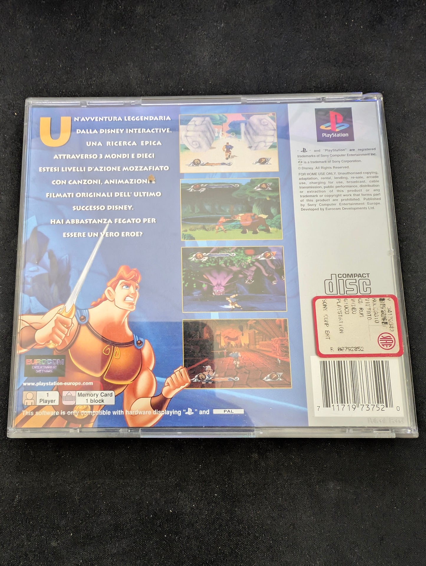 Hercules - Disney Action Game (PS1) - Platinum