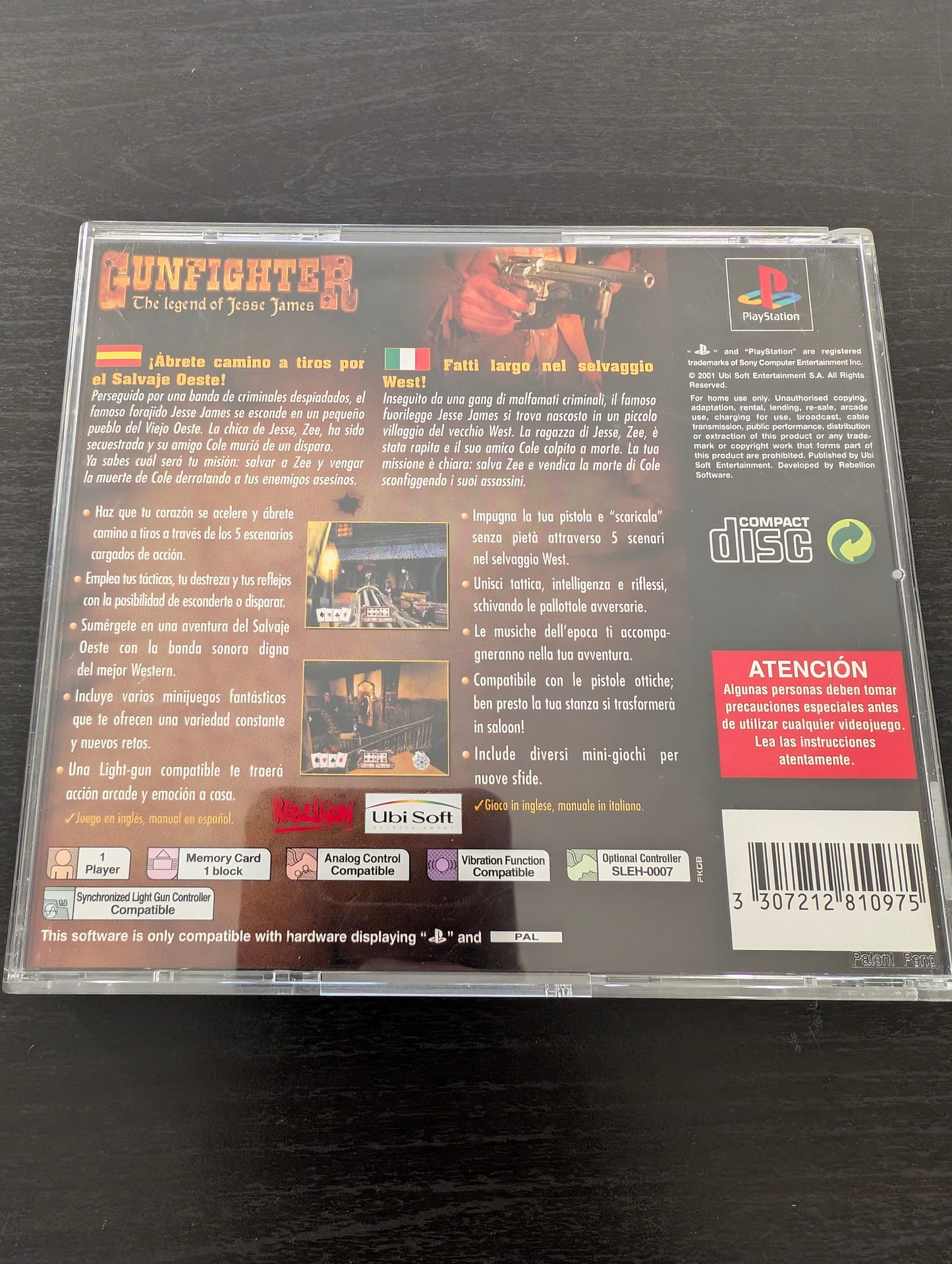 Gunfighter - The Legend of Jessie James (PS1)