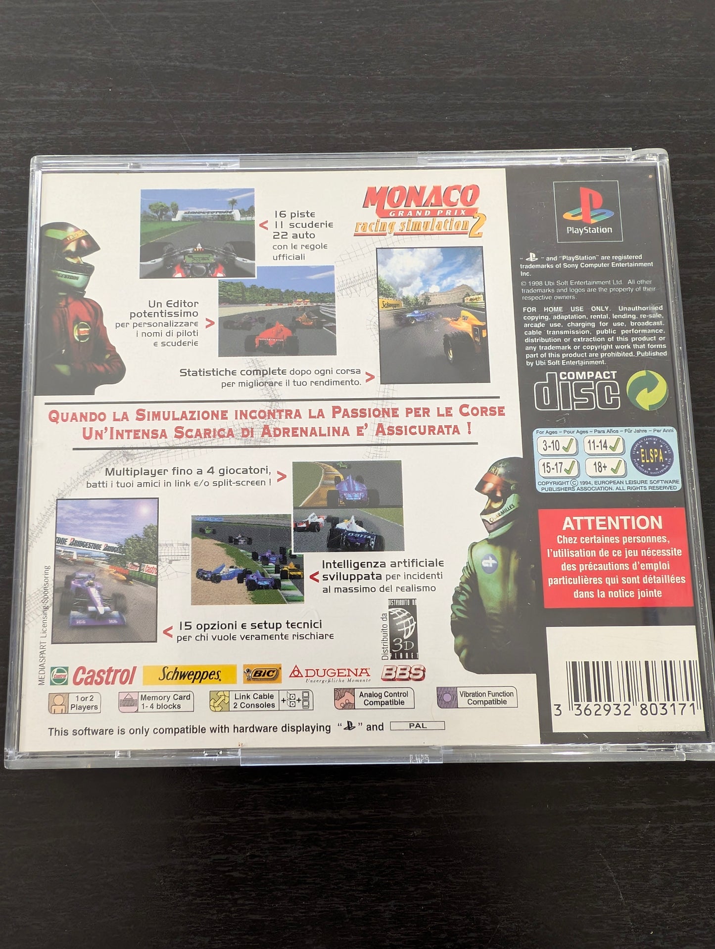 Monaco Grand Prix Racing Simulation 2 (PS1)