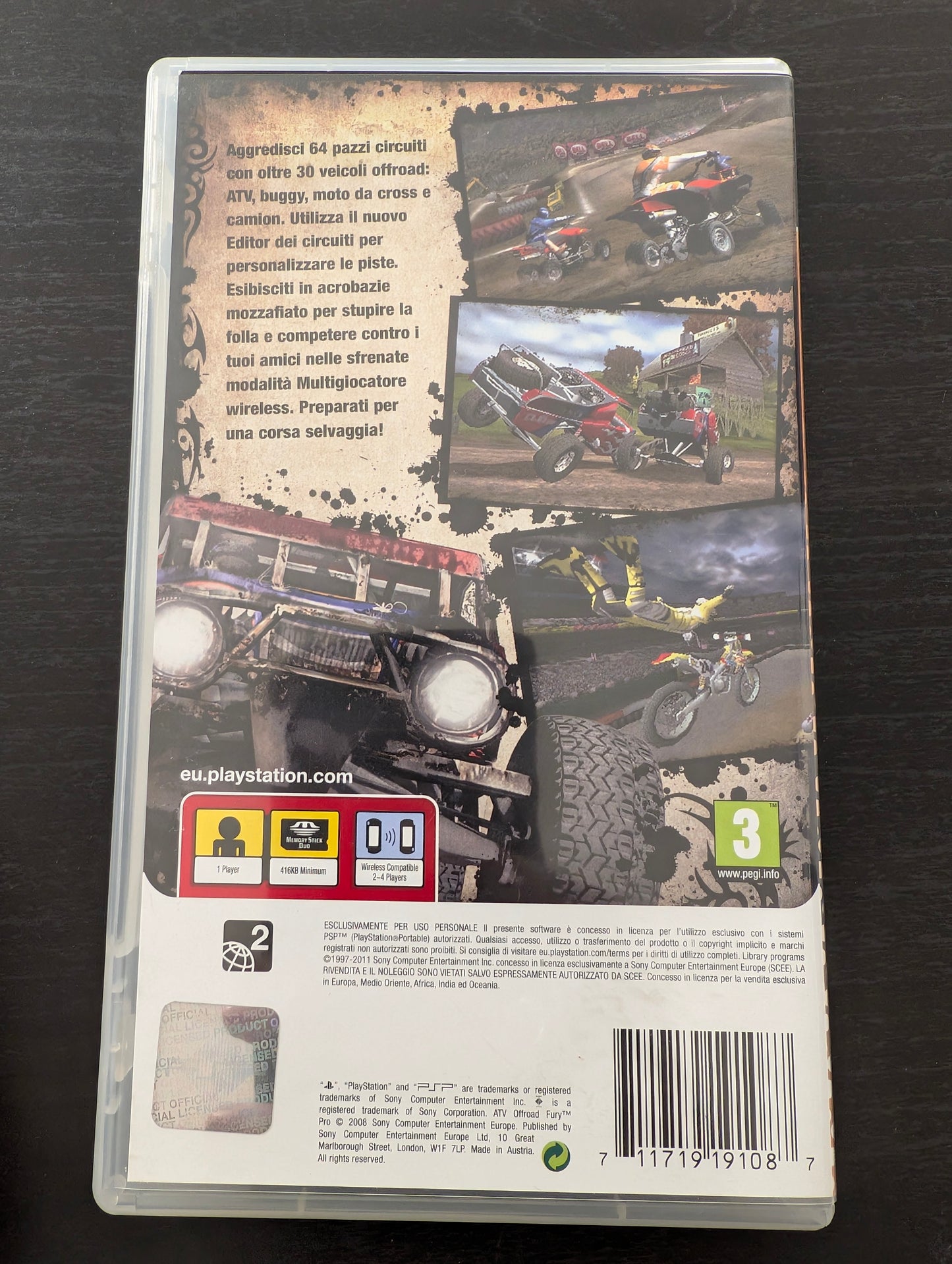 ATV Offroad Fury Pro (PSP) - Essentials
