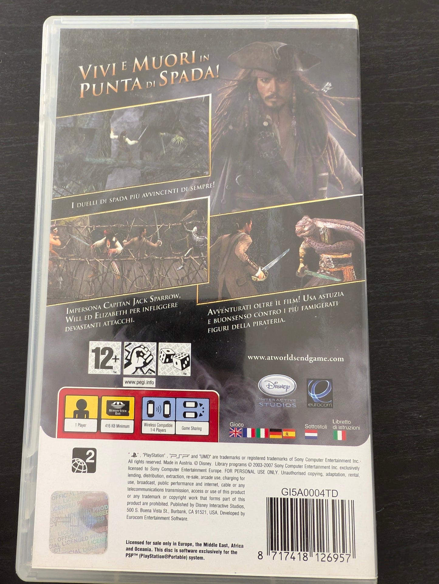 Pirati Dei Caraibi - Ai Confini Del Mondo (PSP)