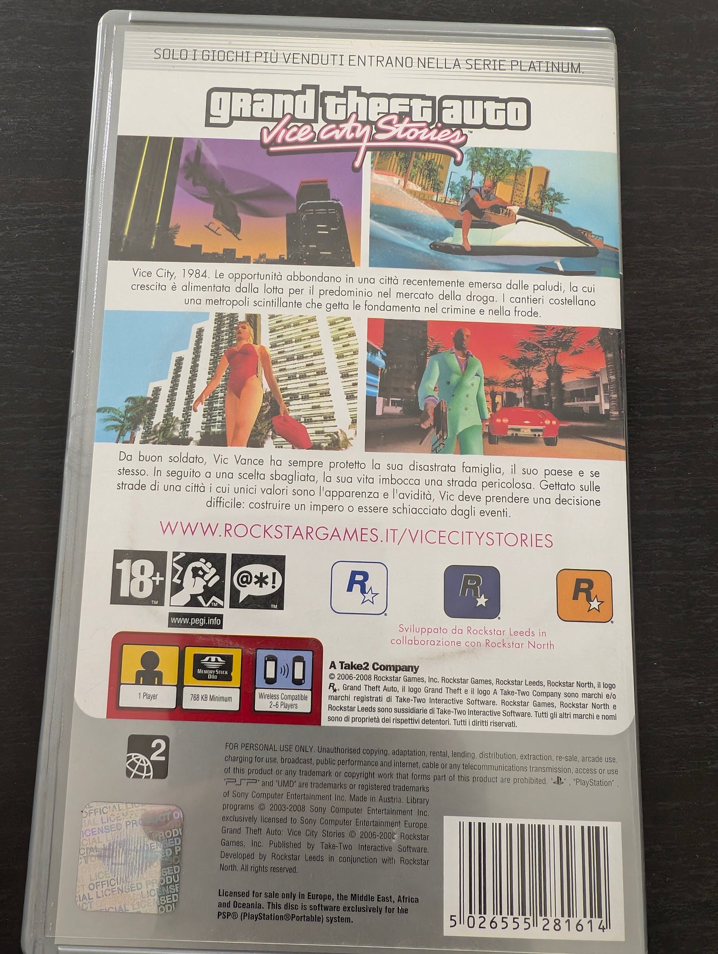 Grand Theft Auto - Vice City Stories (PSP) - Platinum