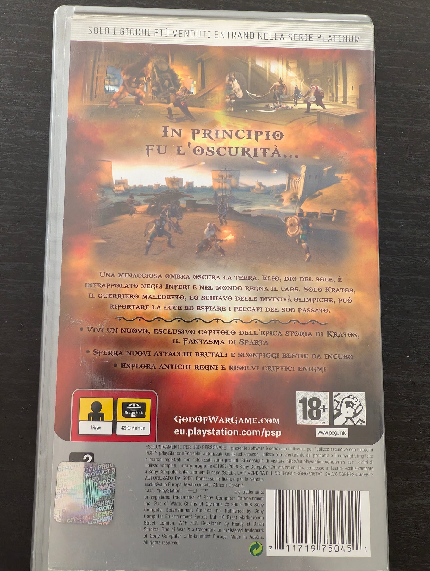 God of War: Chains of Olympus (PSP) - Platinum