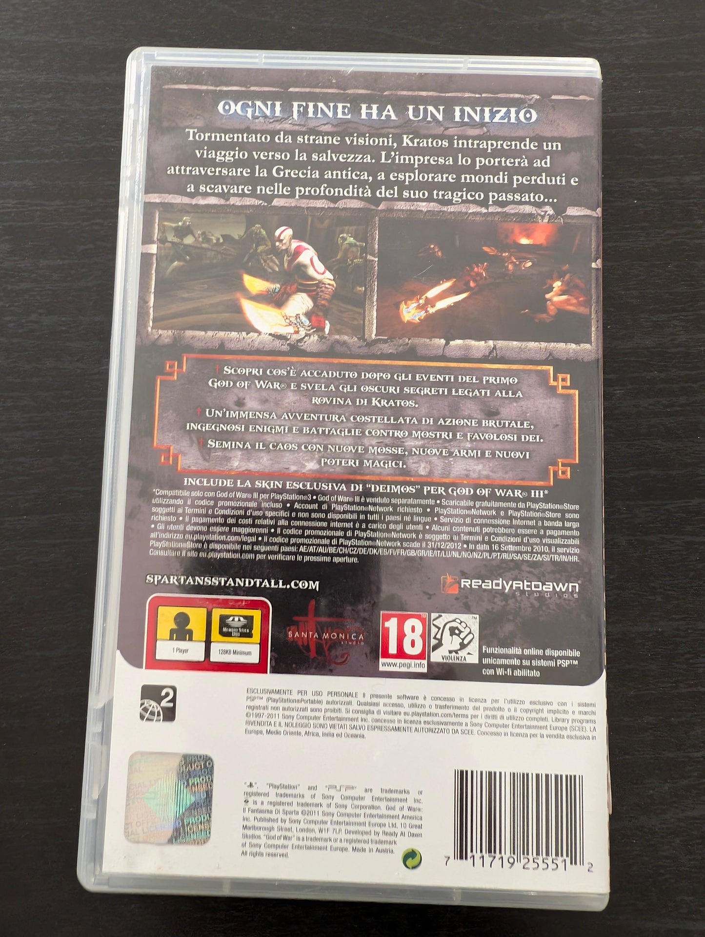 God of War - Il fantasma di Sparta (PSP) - Essentials