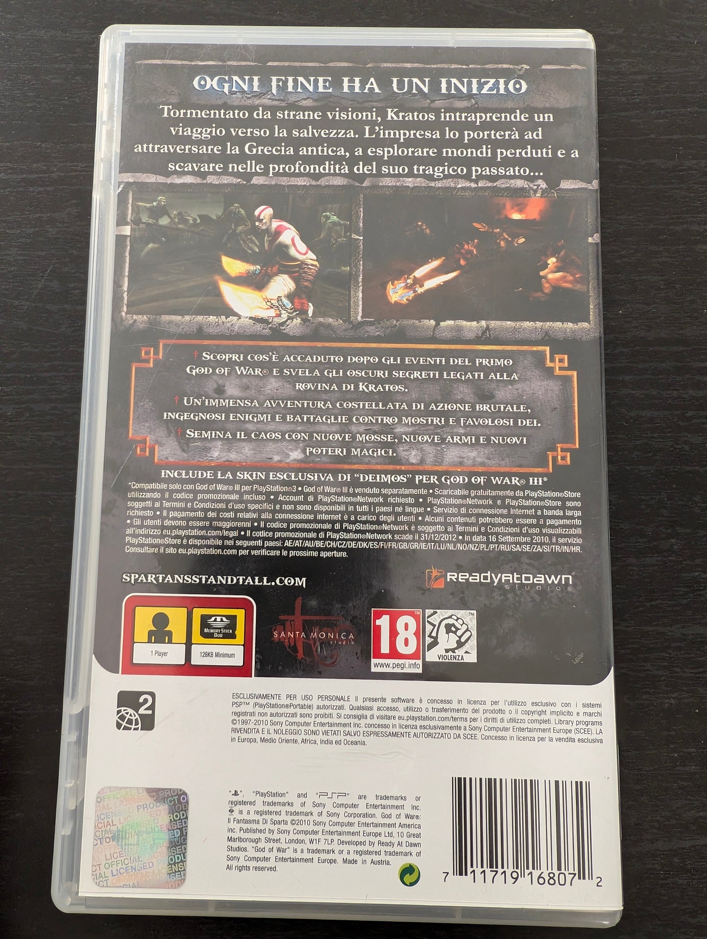 God of War - Il fantasma di Sparta (PSP)