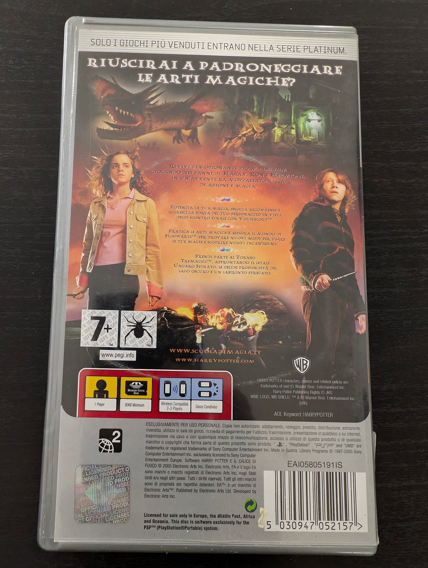 Harry Potter e Il calice di fuoco (PSP) - Platinum