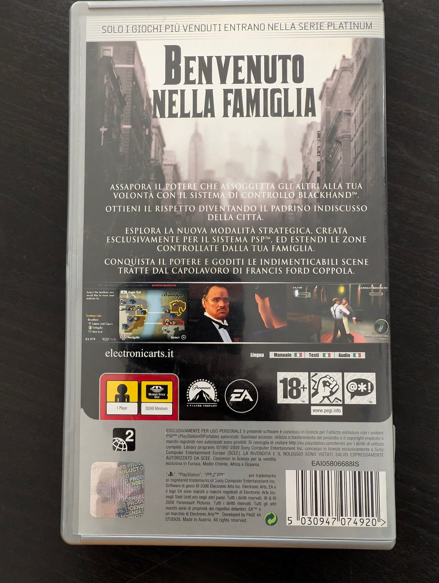Il Padrino (PSP) - Platinum