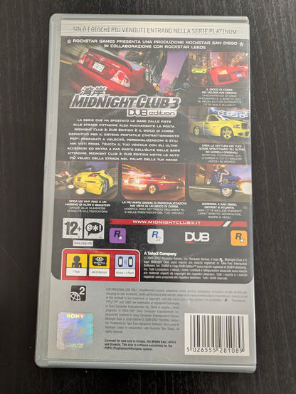 Midnight Club 3 Dub Edition (PSP) - Platinum