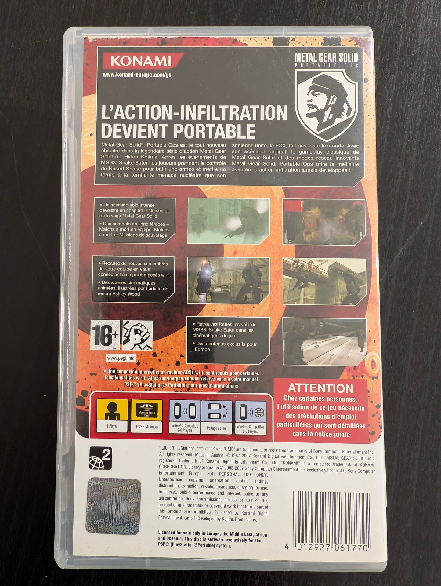Metal Gear Solid: Portable Ops (PSP)