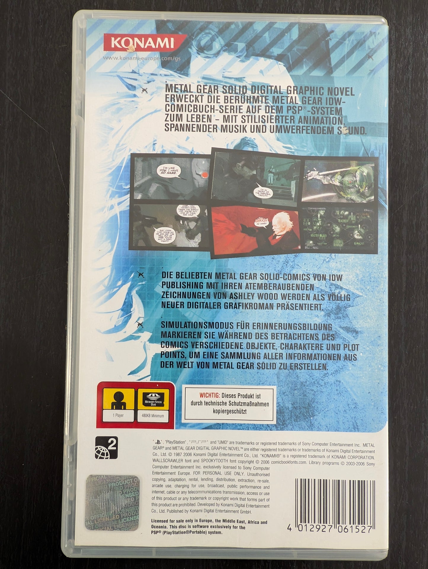 Metal Gear Solid - Digital Graphic Novel (PSP)