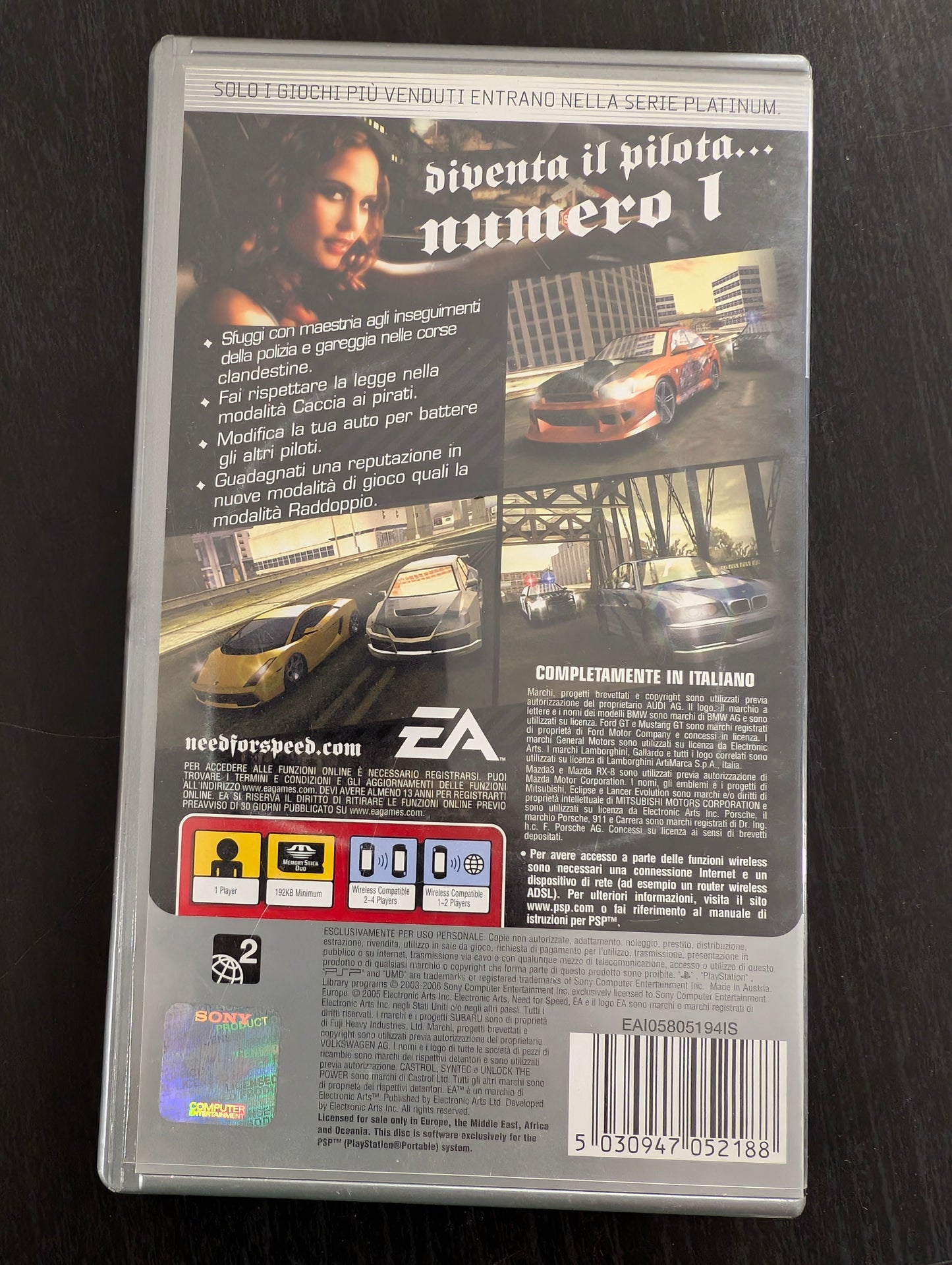 Need For Speed Most Wanted 5-1-0 (PSP) - Platinum