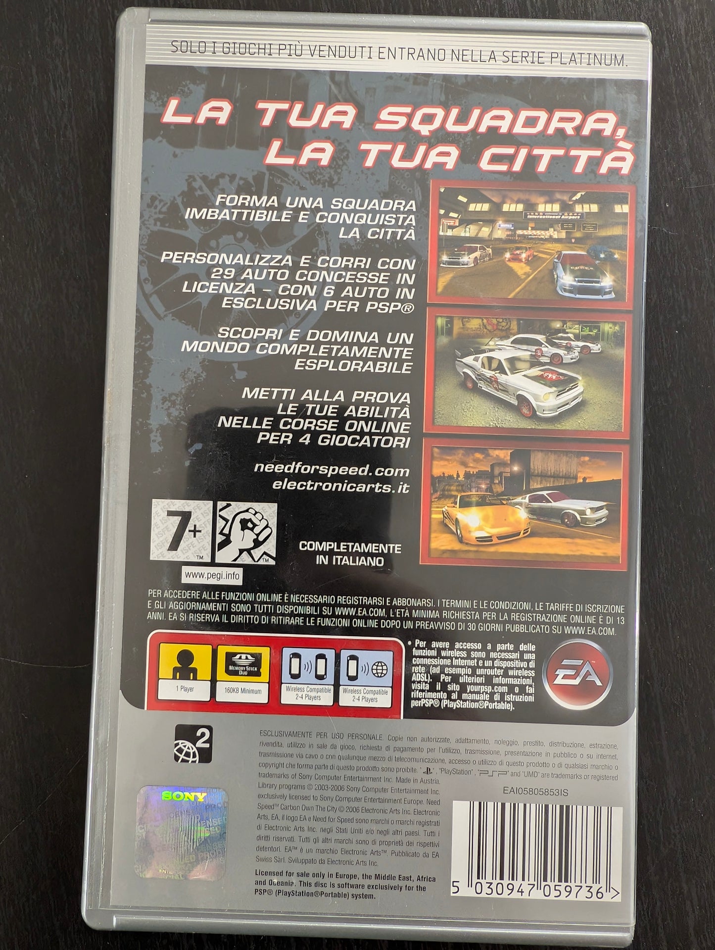 Need For Speed: Carbon Own The City (PSP) - Platinum