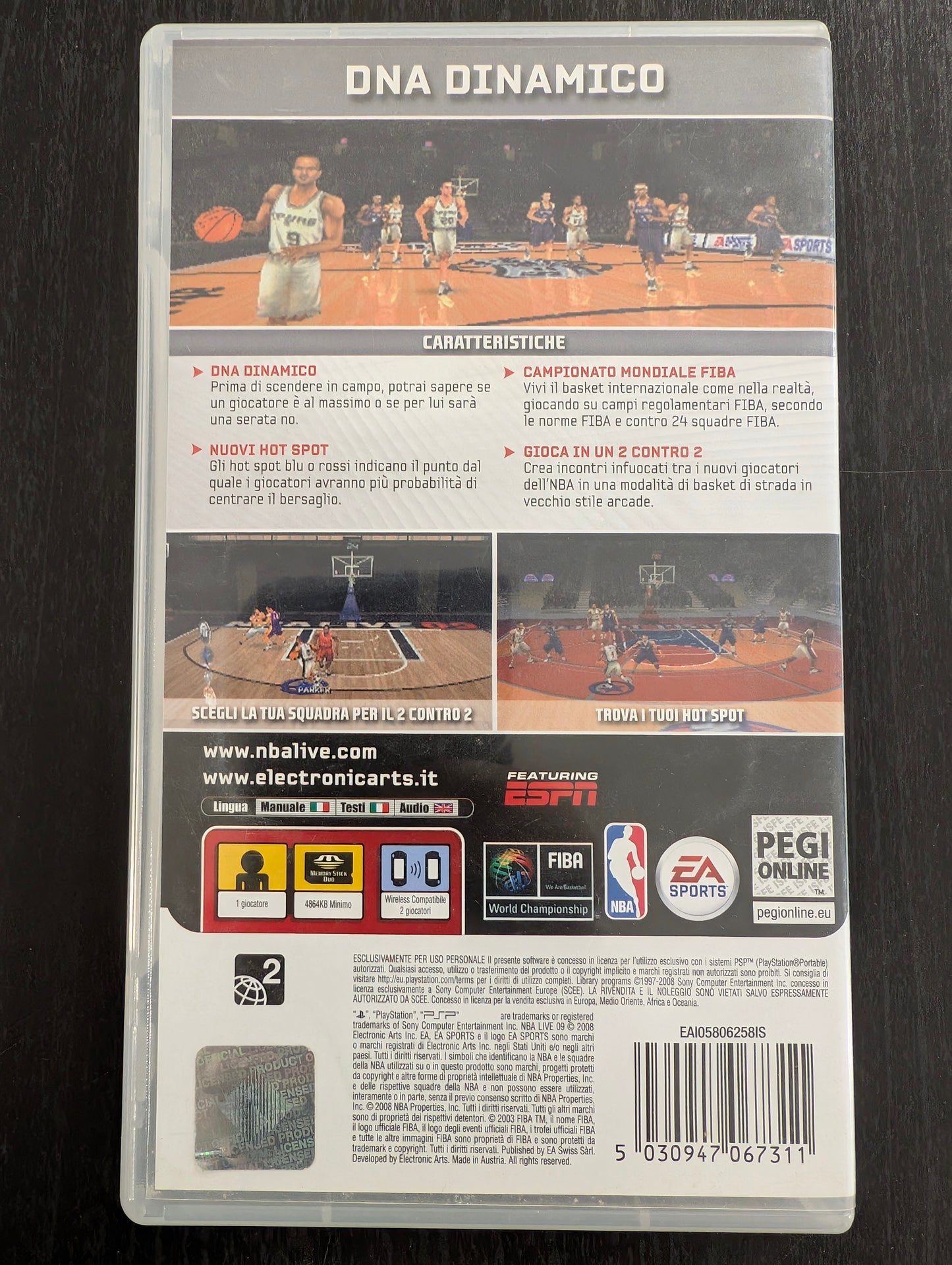 NBA Live 09 (PSP)