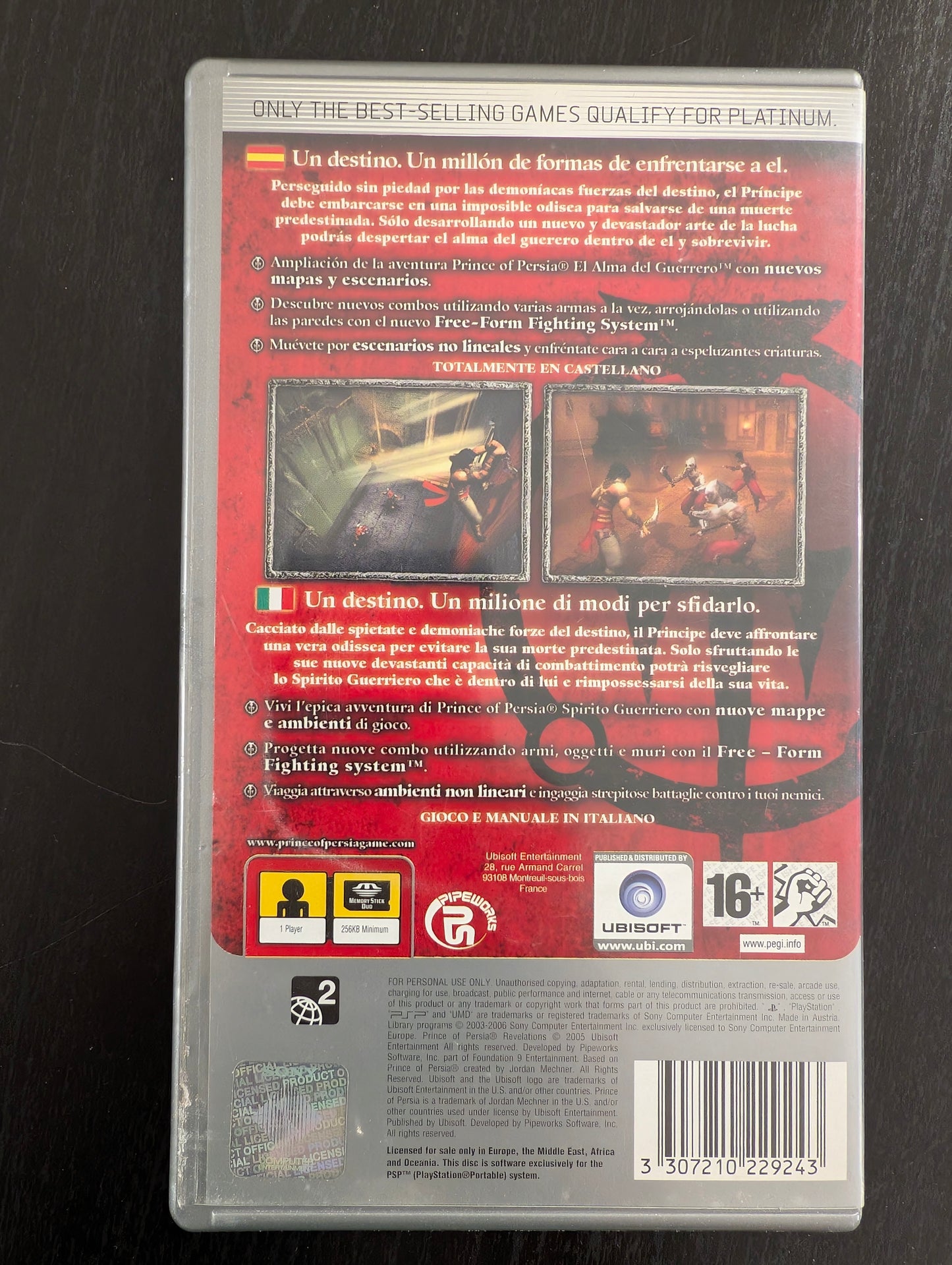 Prince of Persia Revelations (PSP) - Platinum