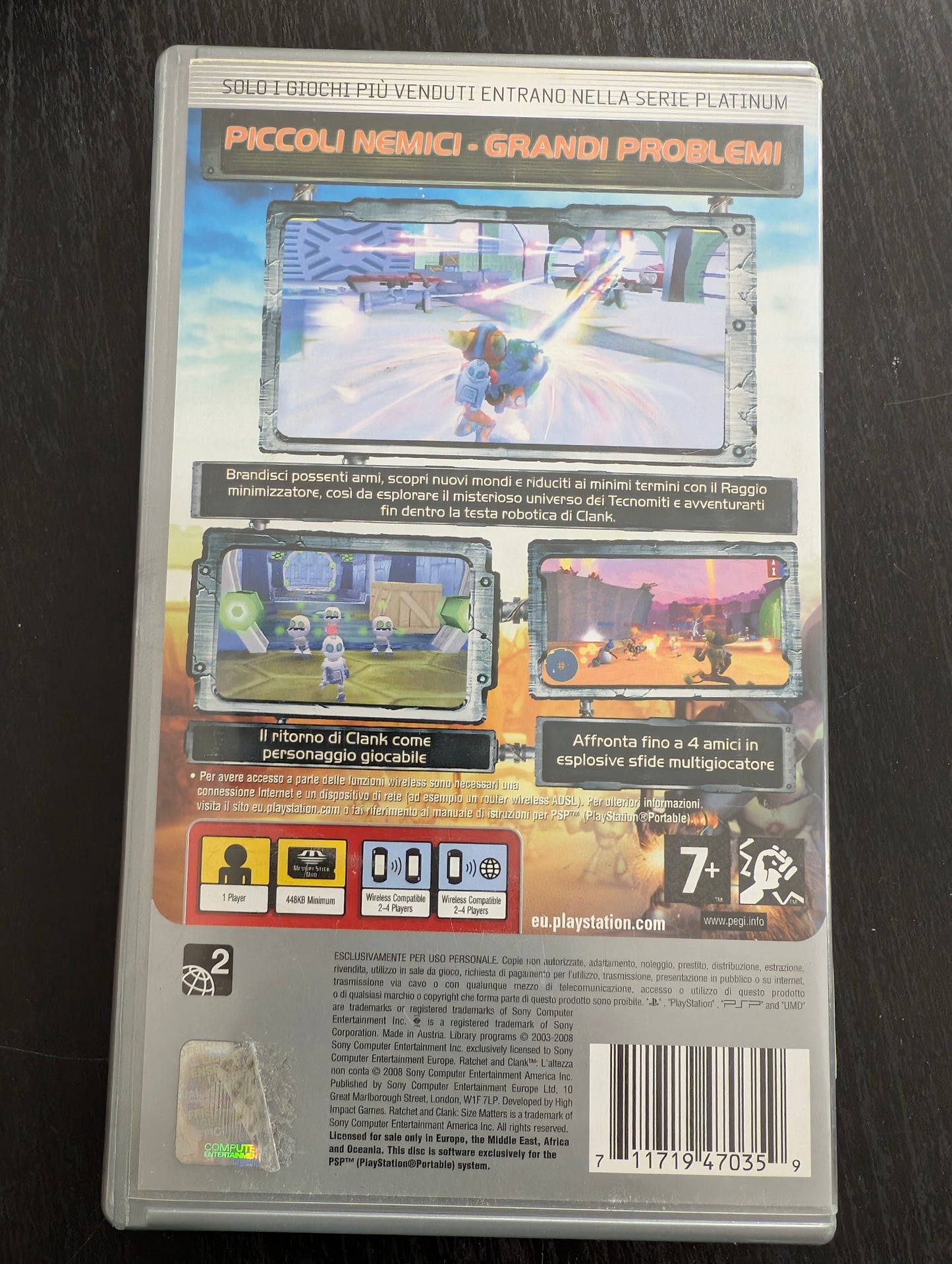 Ratchet & Clank: L'Altezza Non Conta (PSP) - Platinum