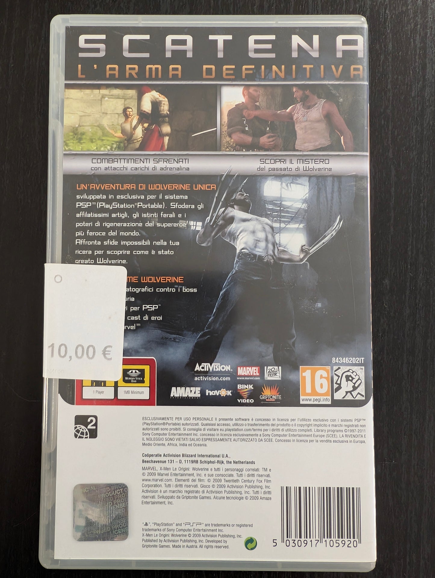 X-Men Le origini - Wolverine (PSP)