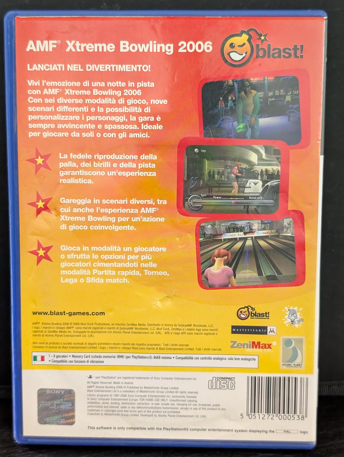 AMF Xtreme Bowling 2006 (PS2)