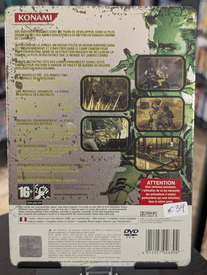 Metal Gear Solid 3: Snake Eater - Steelbook Edition (PS2) - FRA