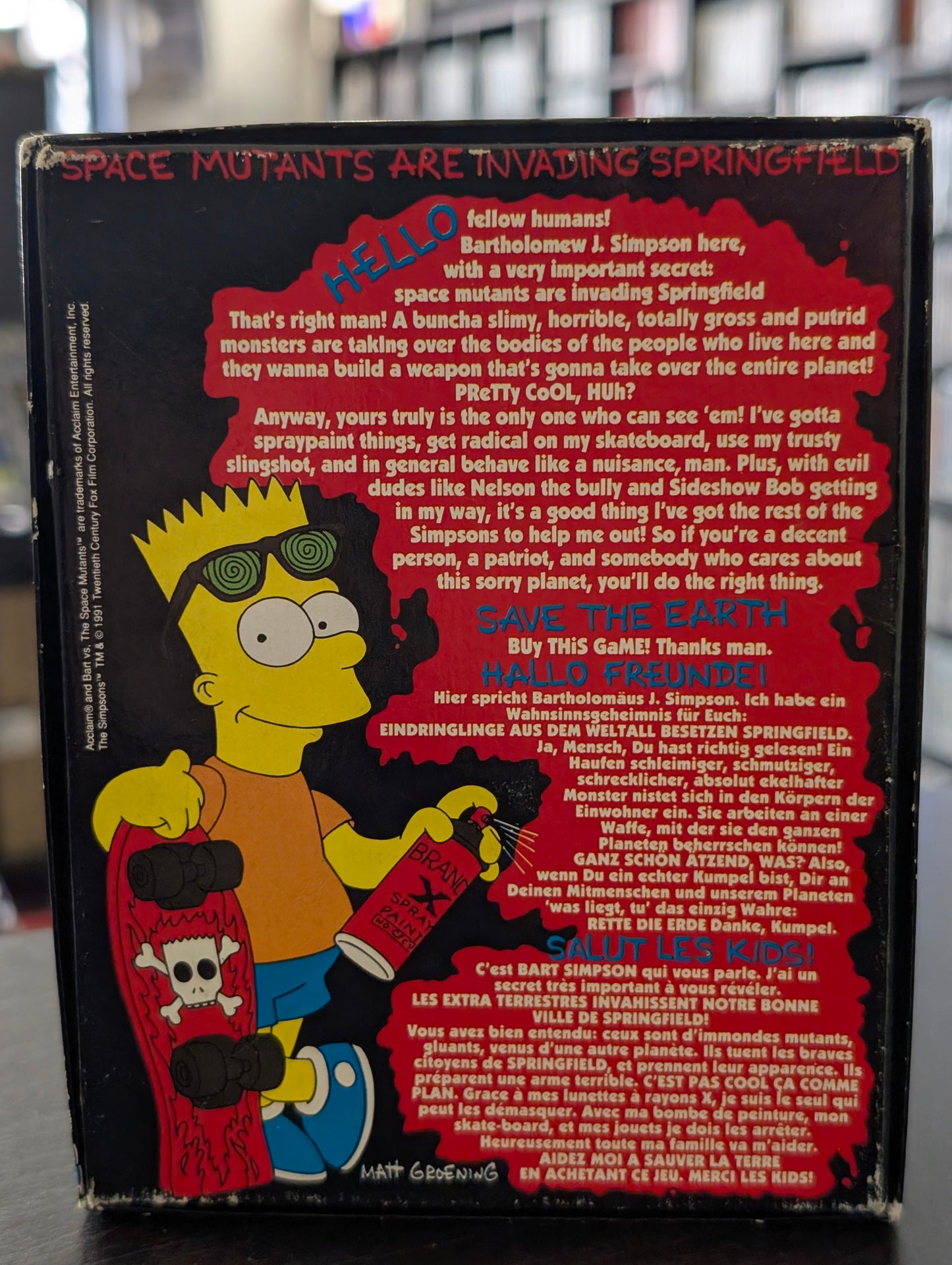 The Simpsons Bart vs the Space Mutants (C64)