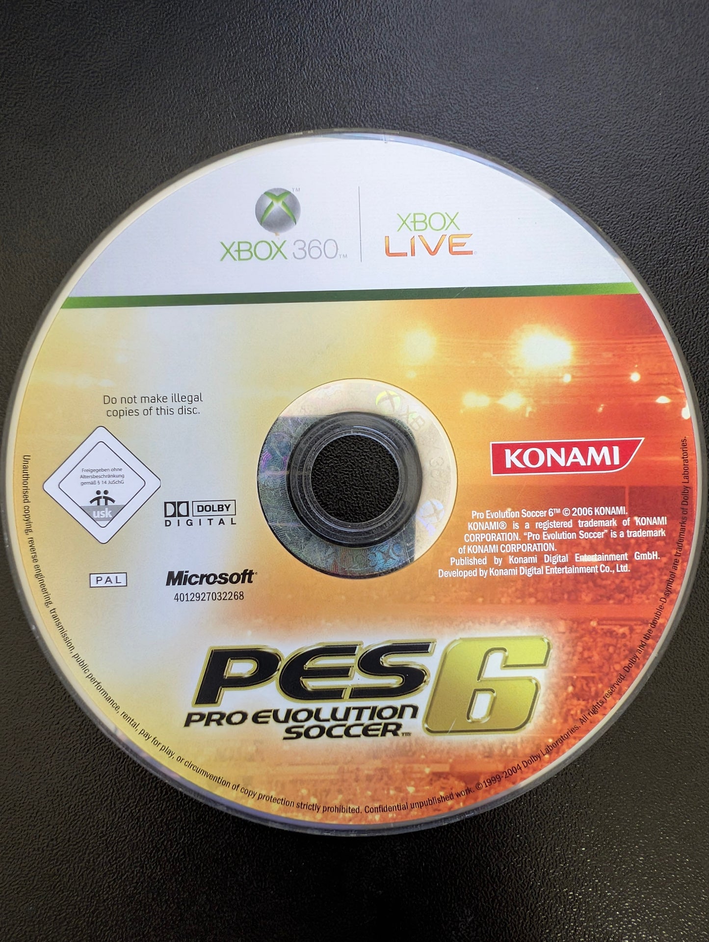 Pro Evolution Soccer 6 (Xbox 360) - Loose