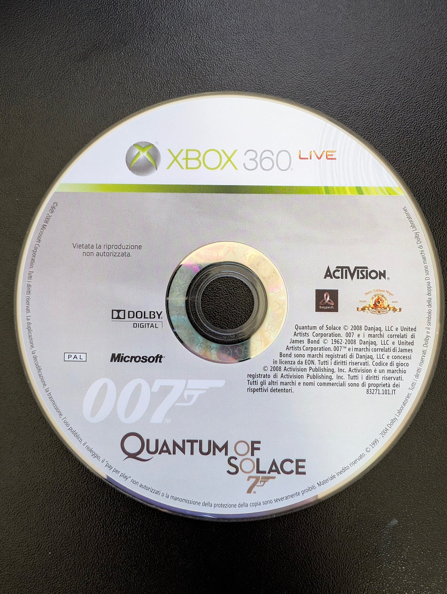 007 Quantum of Solace (Xbox 360) - Loose