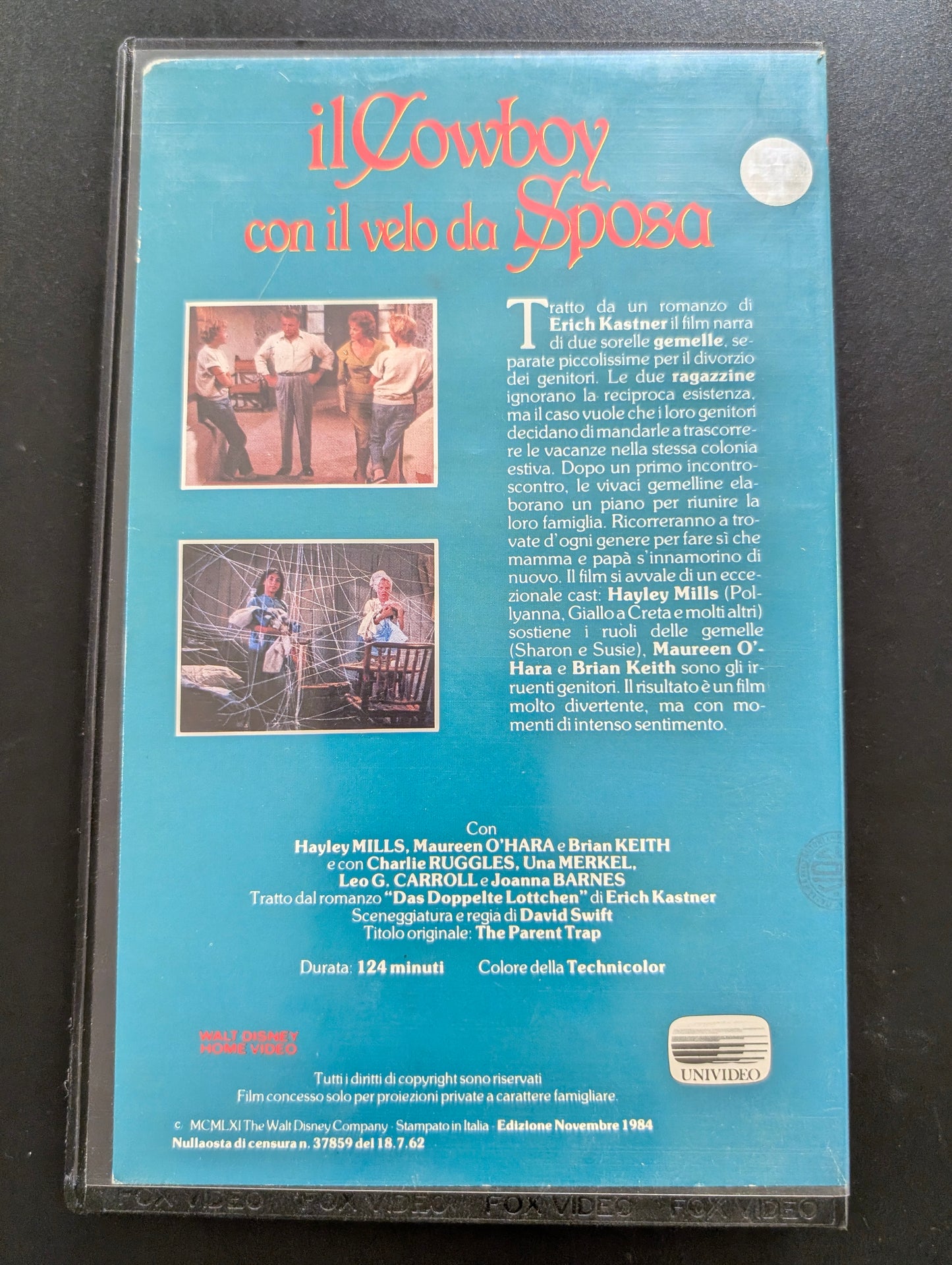 Il Cowboy con il Velo da Sposa (VHS) – Edizione Noleggio 1984