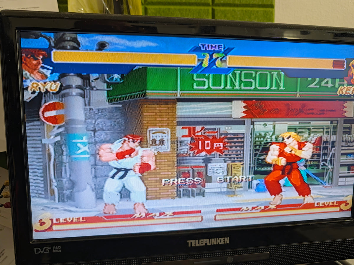 Sega Saturn HST-3220 White NTSC-J + Action Replay 4M Plus + 2 Controller